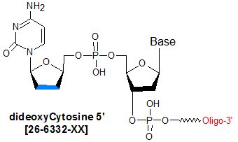 picture of dideoxy C 5' (2'3-ddC)
